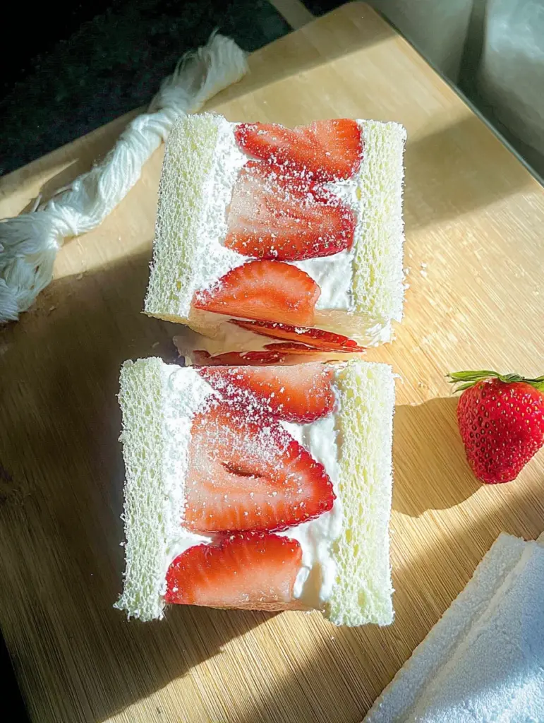 Strawberry Sando (Japanese Fruit Sandwich)