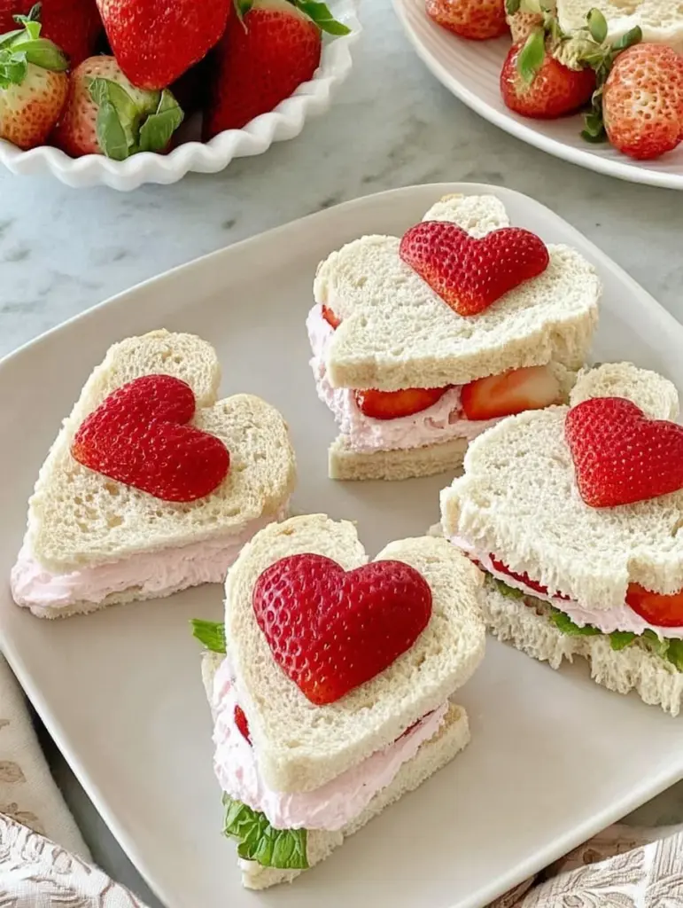Strawberry Tea Sandwiches
