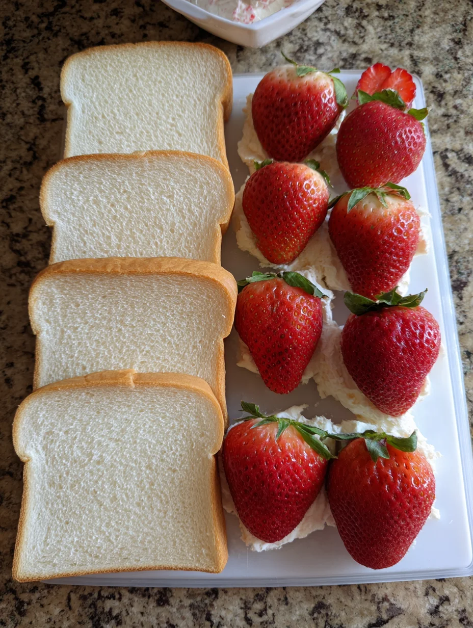 Strawberry Tea Sandwiches