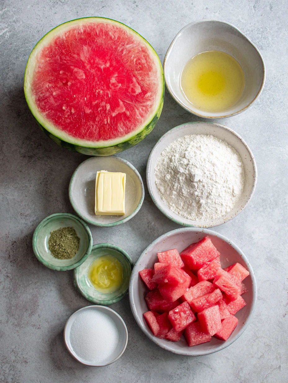 Watermelon Mochi