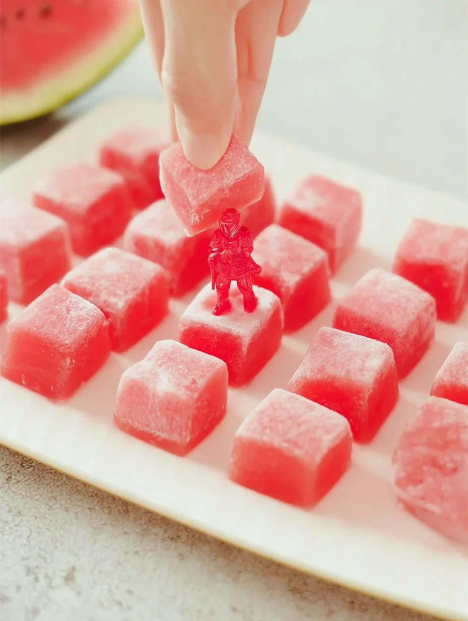Watermelon Mochi