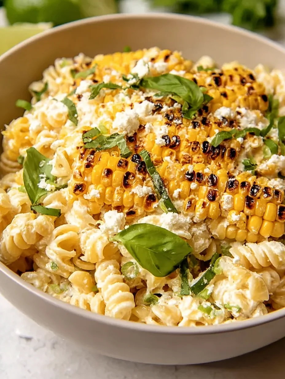 Creamy Street Corn Pasta Salad