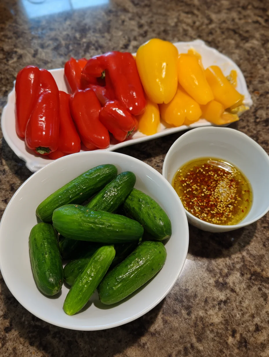 Cucumber Bell Pepper Salad