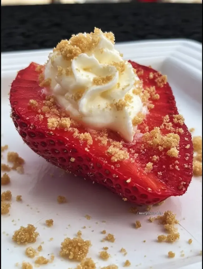 Deviled Strawberries (Made with a Cheesecake Filling)