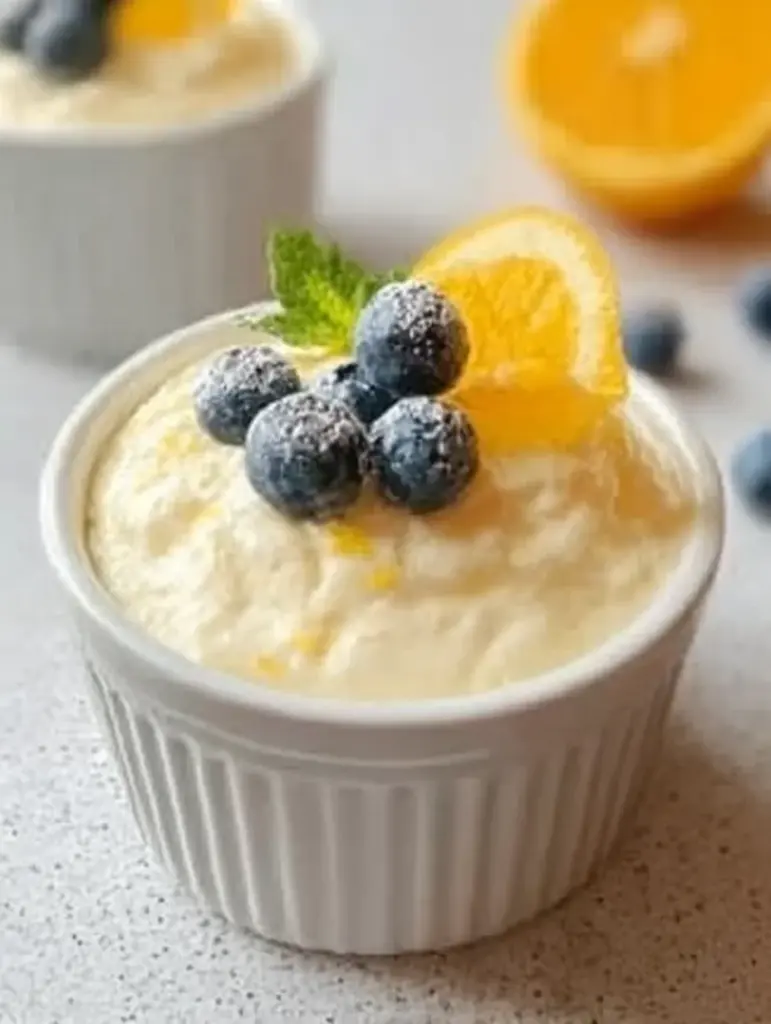 High Protein Lemon Cottage Cheese Pudding