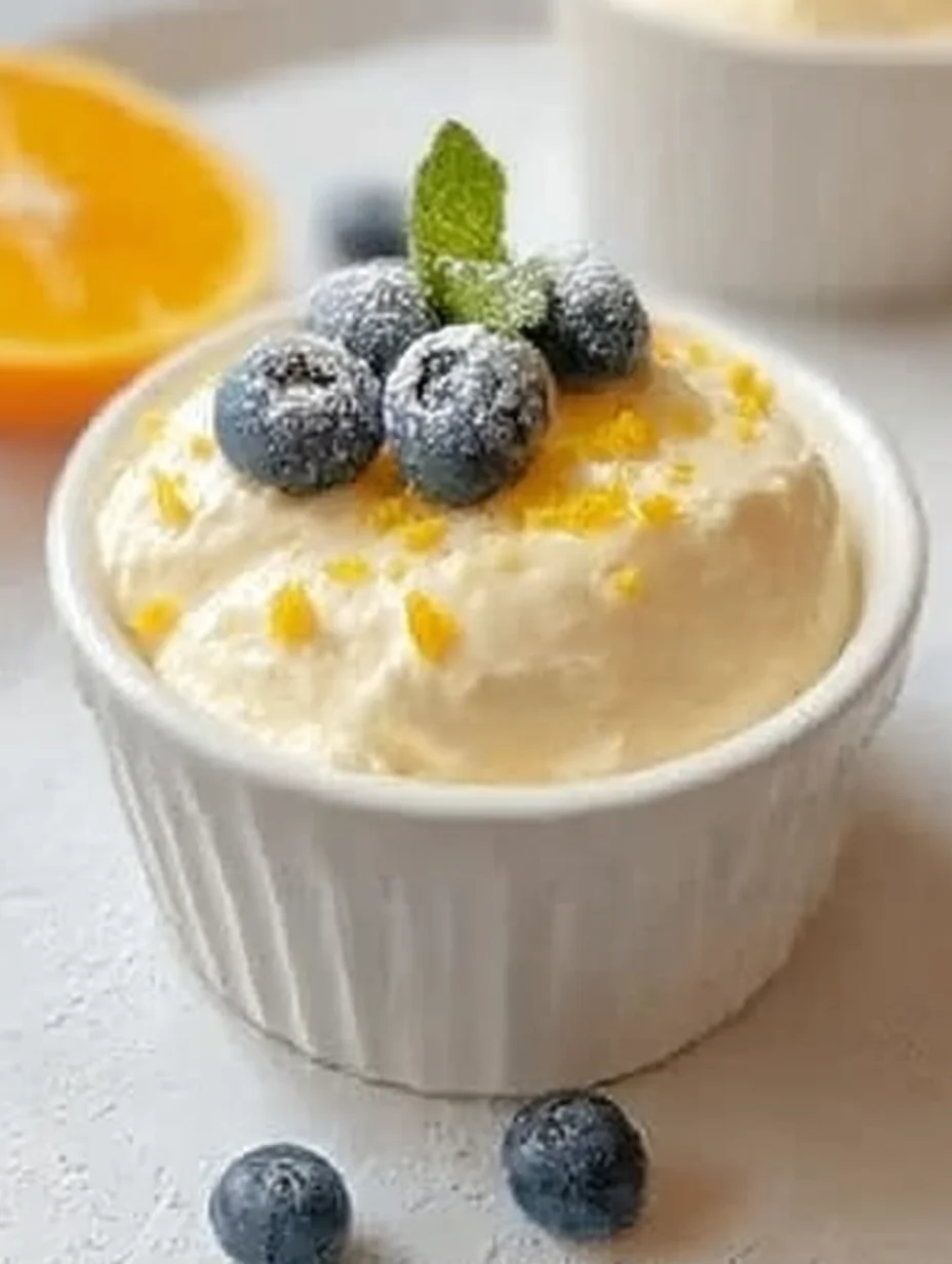 High Protein Lemon Cottage Cheese Pudding