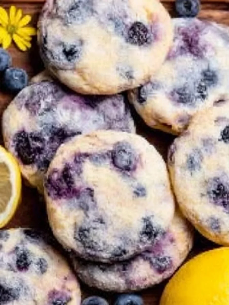 Lemon Blueberry Cheesecake Cookies