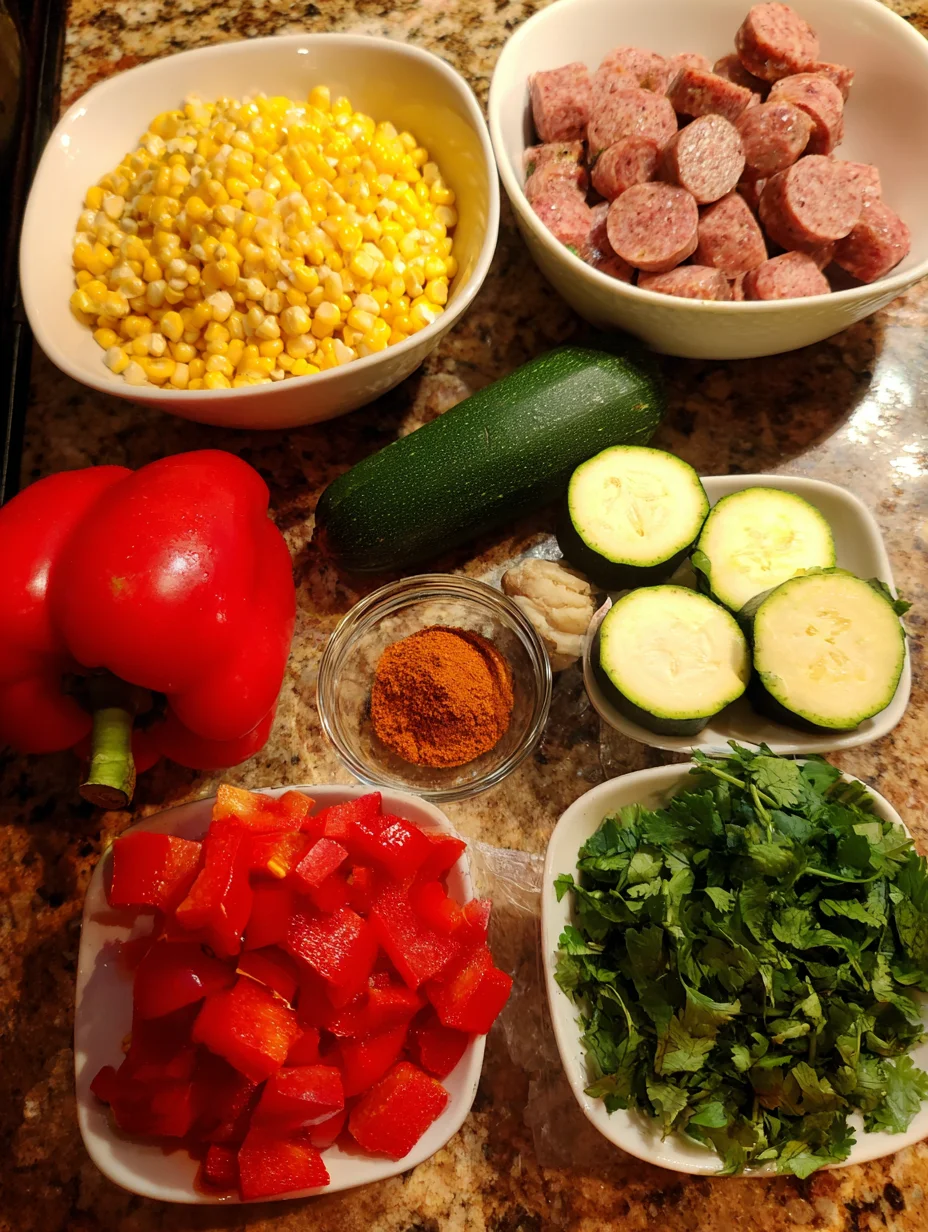 Sausage and Veggies Skillet
