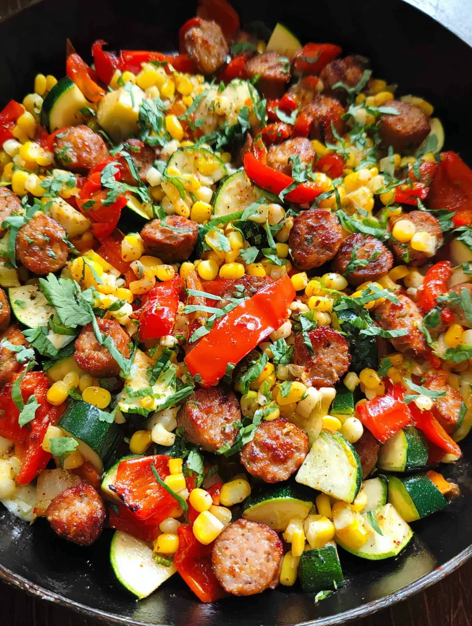 Sausage and Veggies Skillet