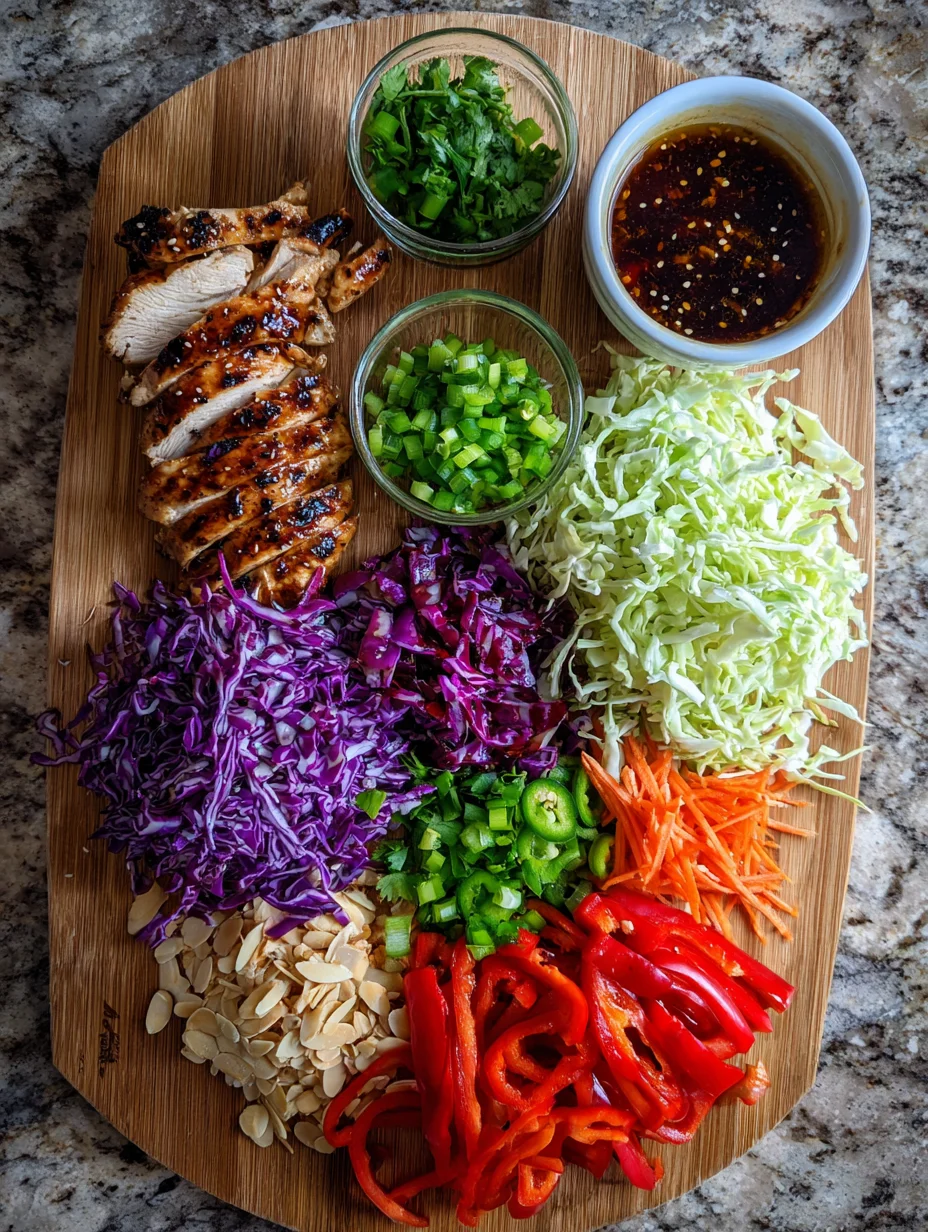 Sesame Chicken Cabbage Crunch Salad