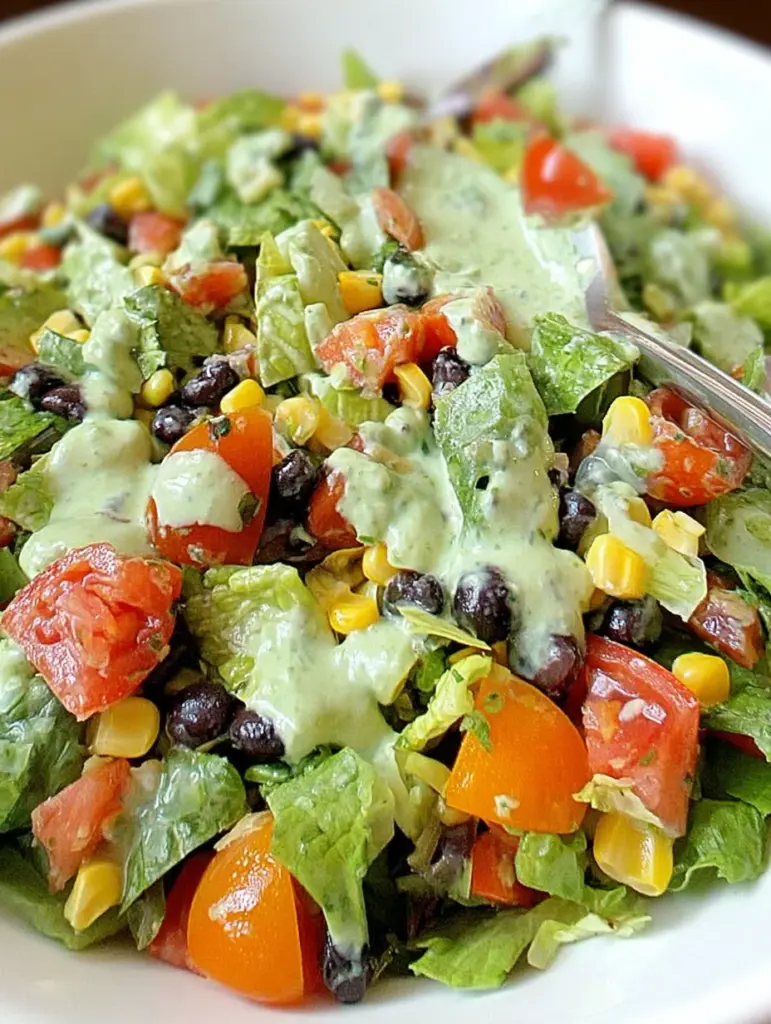 Southwestern Chopped Salad with Cilantro-Lime Dressing