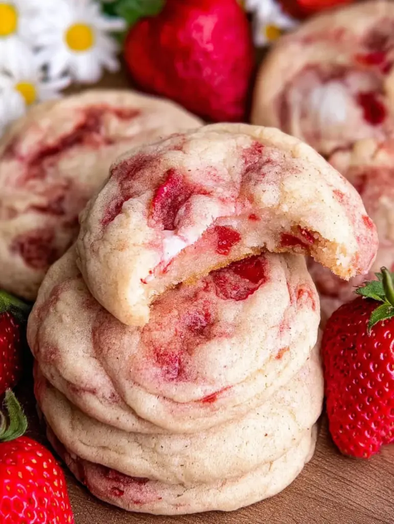 Strawberry Cheesecake Cookies