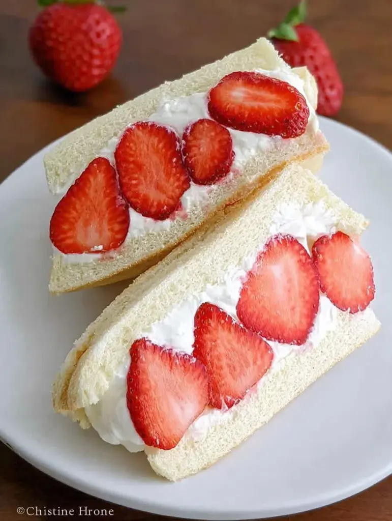 4-ingredient Strawberry Sando