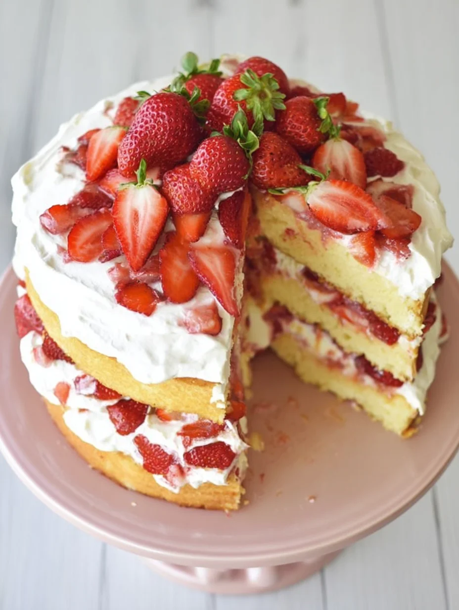 Strawberry Shortcake Cake