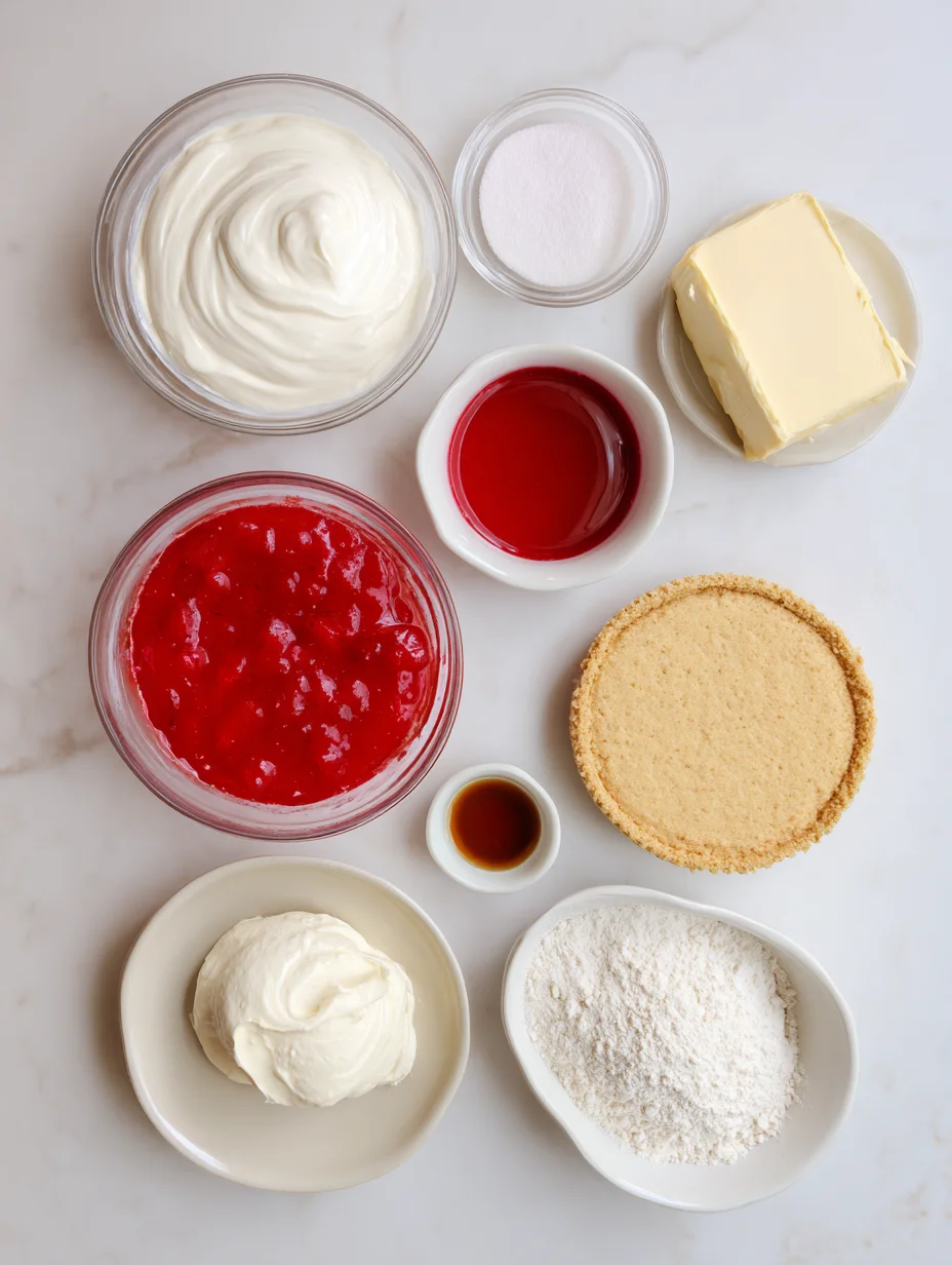 Strawberry Shortcake Freezer Pie