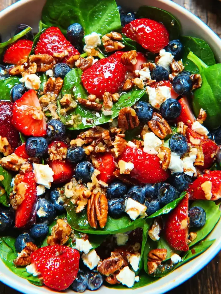 15-Minute Strawberry Spinach Salad
