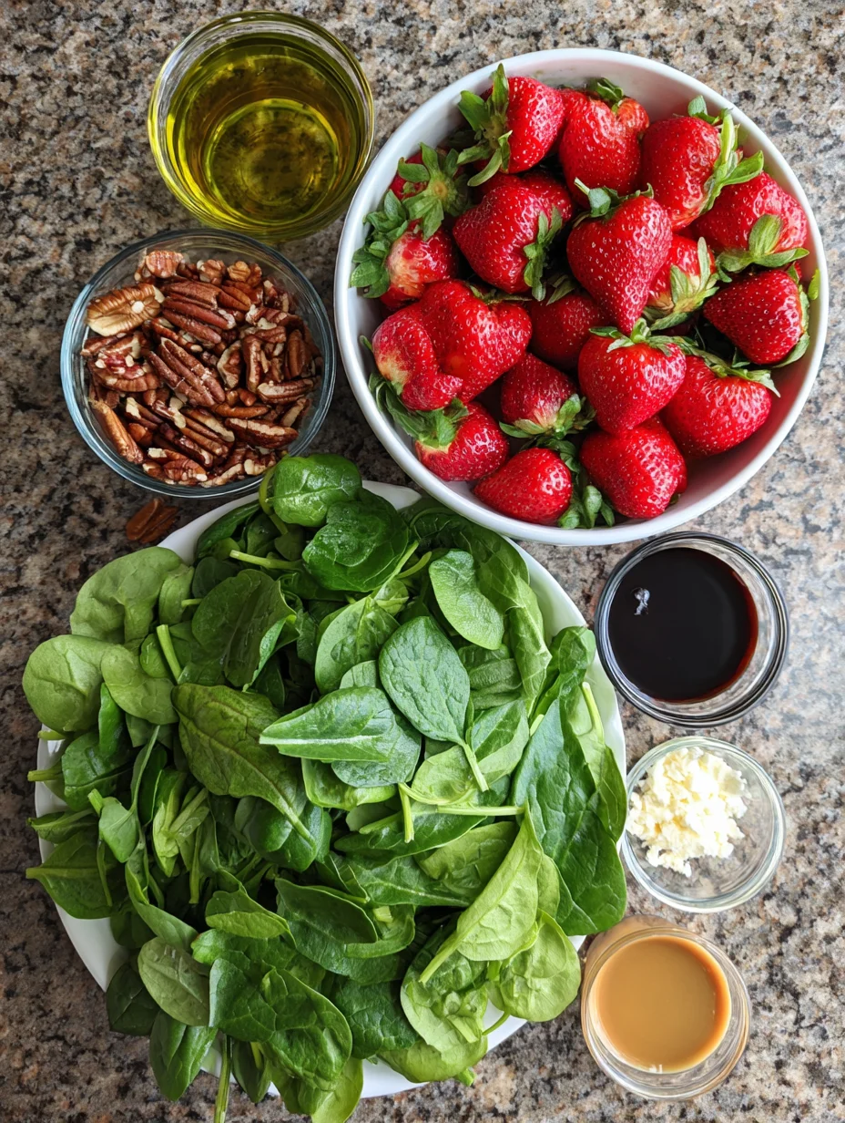 Strawberry Spinach Salad