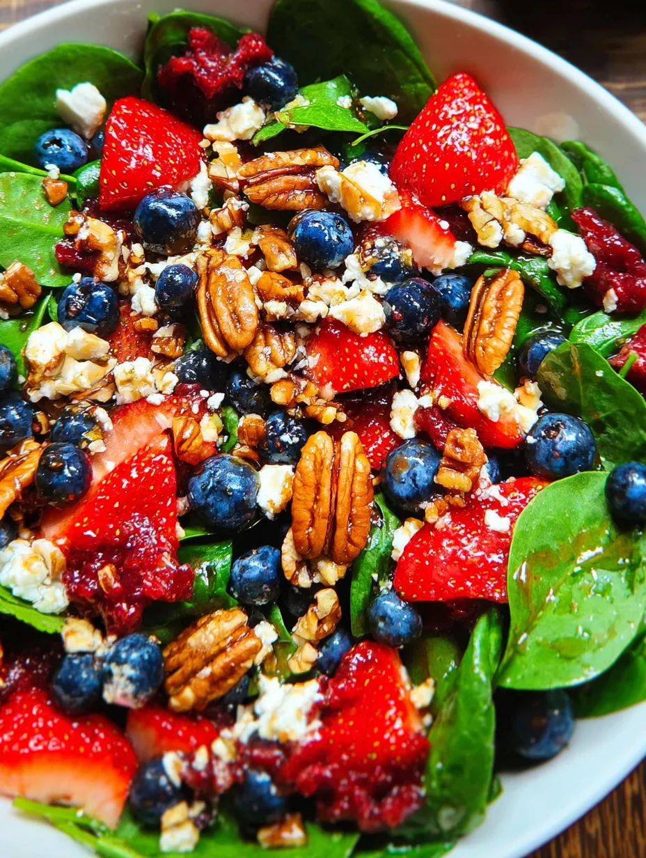 Strawberry Spinach Salad