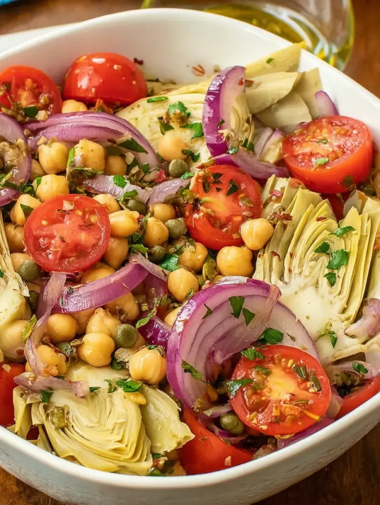 Tuscan Artichoke Tomato Salad