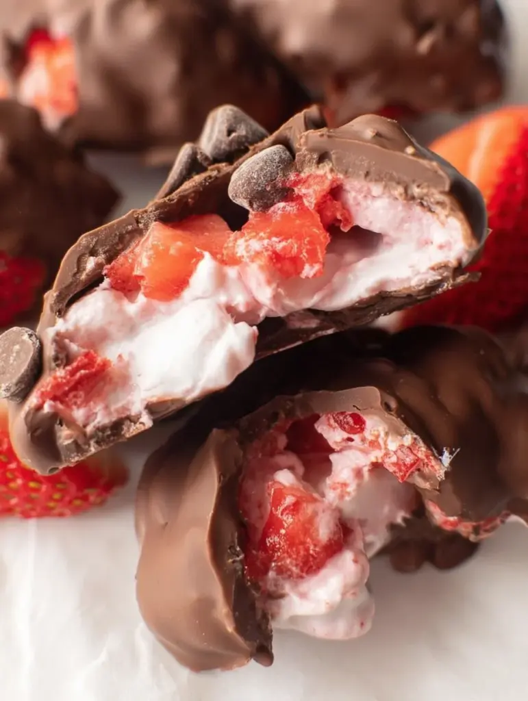 Chocolate Strawberry Yogurt Clusters (Viral Recipe!)