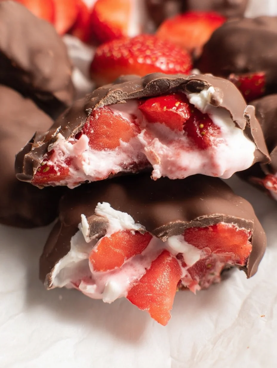 Chocolate Strawberry Yogurt Clusters