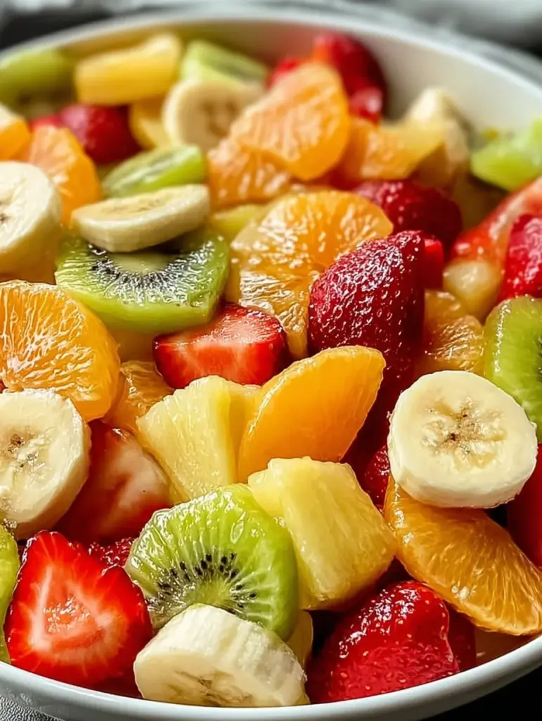 Delicious Easter Fruit Salad with Peach Pie Filling