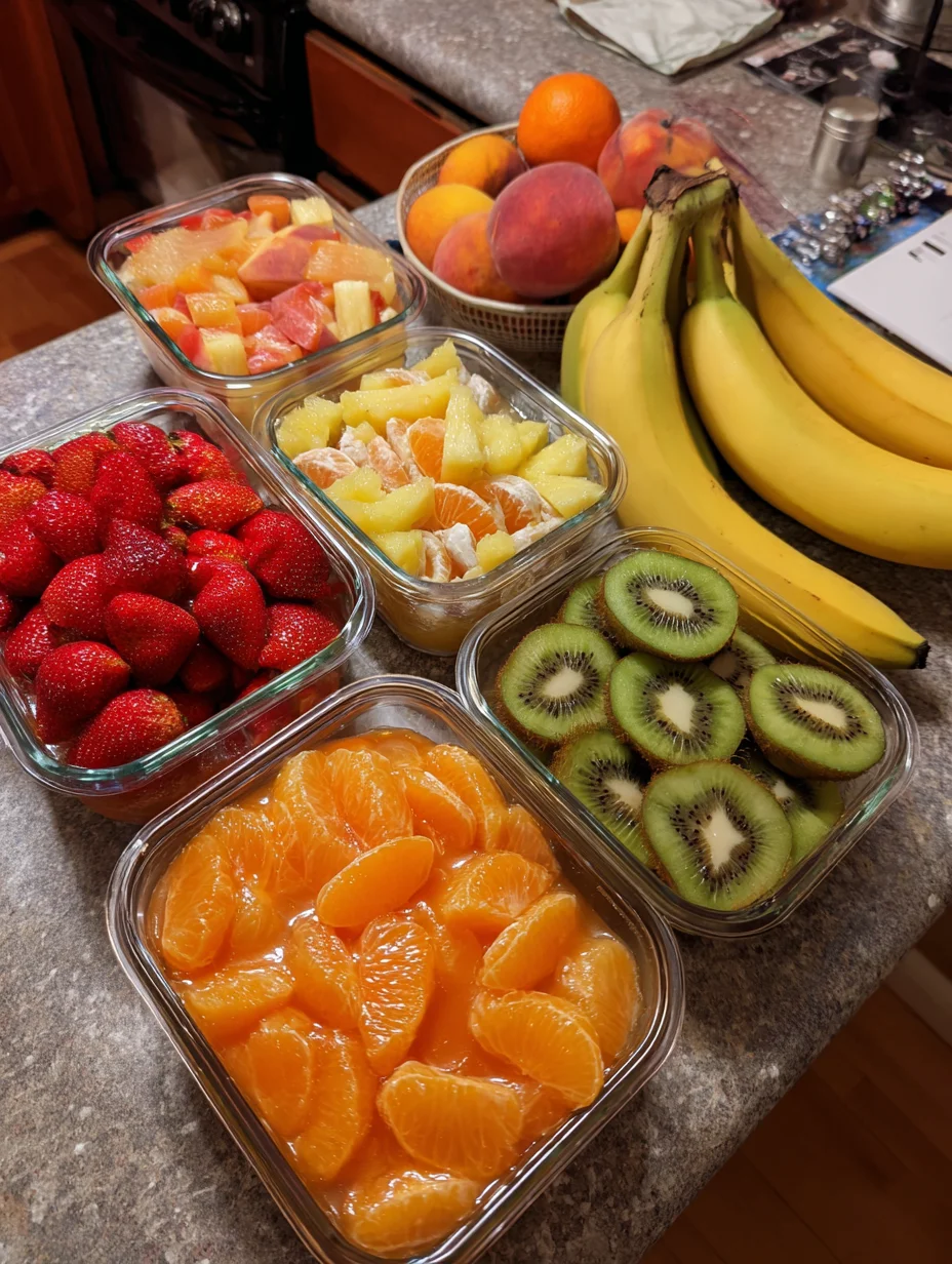 Easter Fruit Salad with Peach Pie Filling