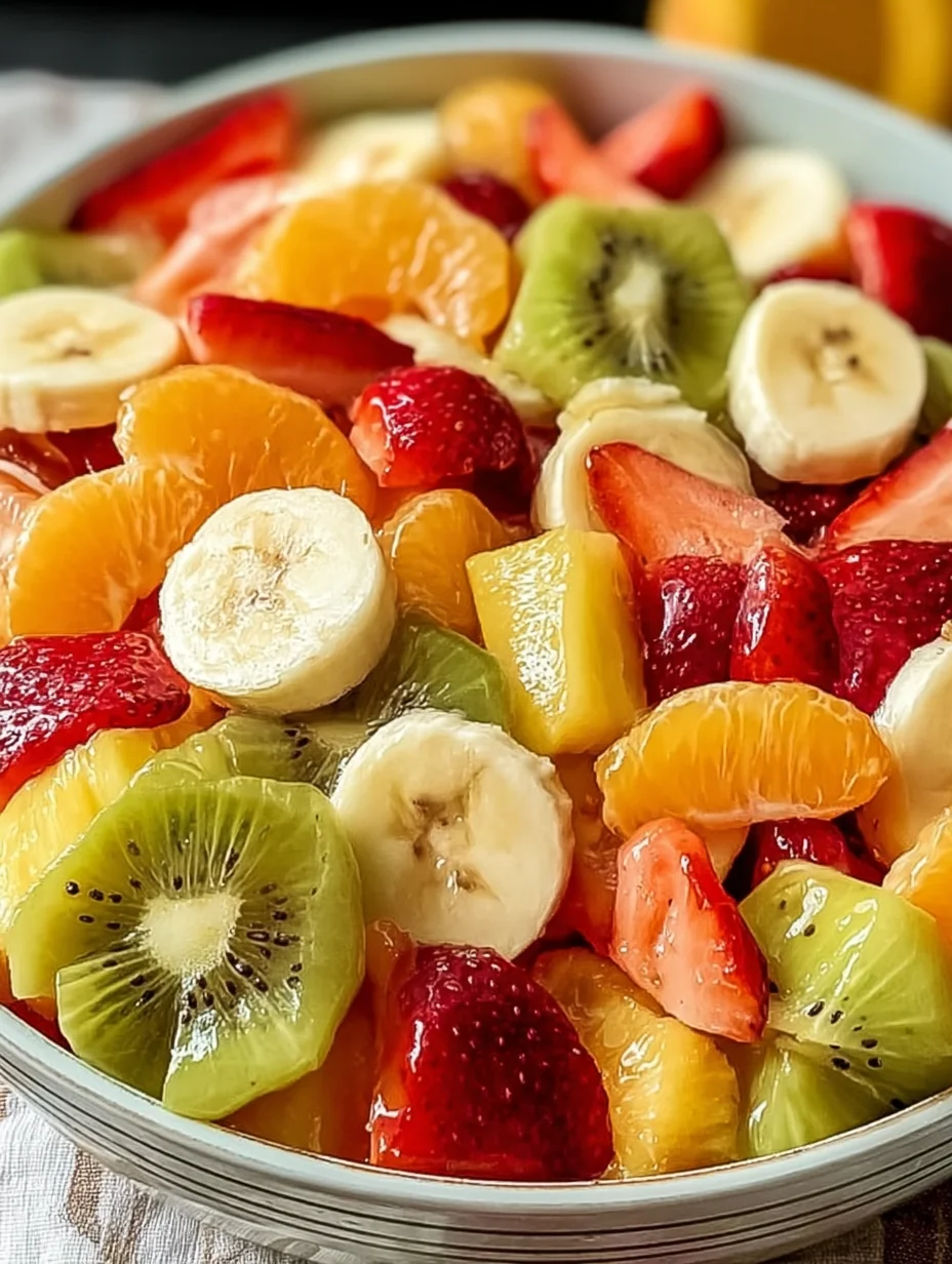 Easter Fruit Salad with Peach Pie Filling