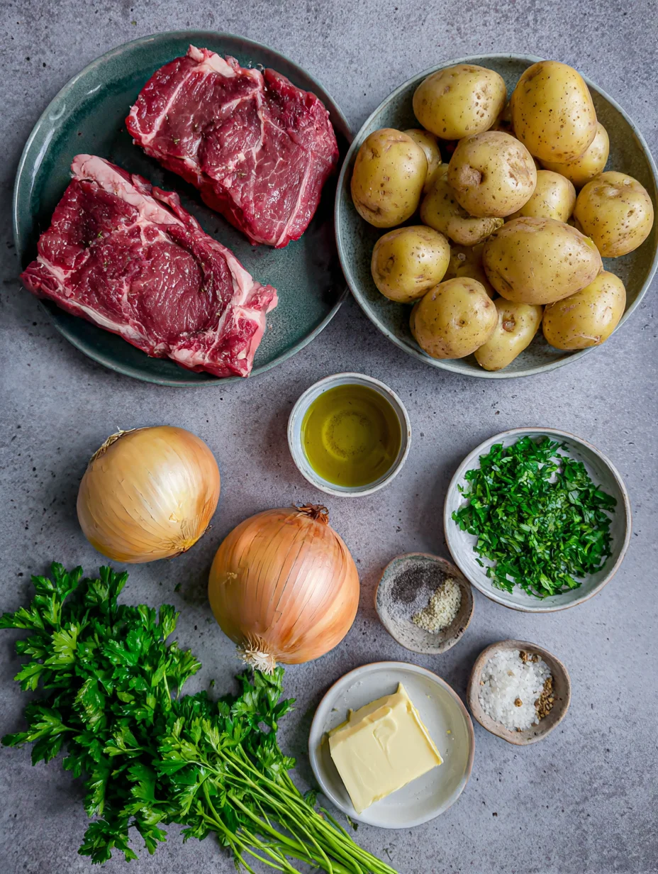 Garlic Butter Steak and Potato Foil Packets